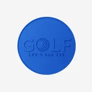 Dye Blue Golf Coins Dye Blue Golf Coins