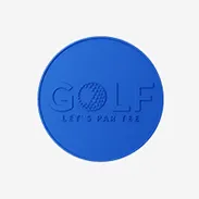Dye Blue Golf Coins