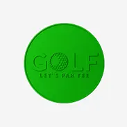 Dye Green Golf Coins Dye Green Golf Coins