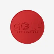 Dye Red Golf Coins