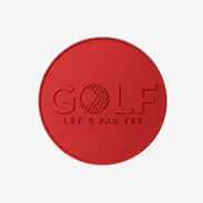 Dye Red Golf Coins Dye Red Golf Coins