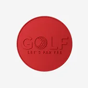 Dye Red Golf Coins