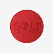 Dye Red Golf Coins