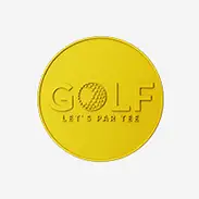 Dye Yellow Golf Coins