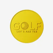 Dye Yellow Golf Coins