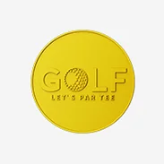 Dye Yellow Golf Coins