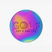 Rainbow Finish Golf Coins