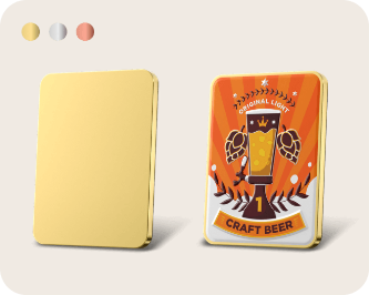 Rectangle Shape Custom Pins