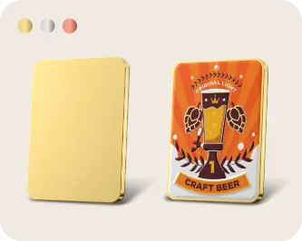 Rectangle Shape Custom Pins