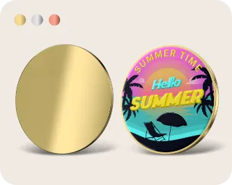 Round Shape Custom Pins