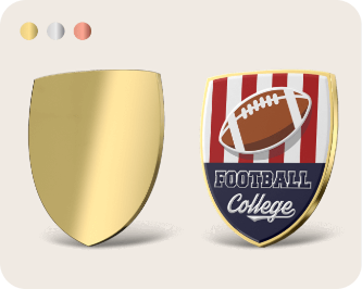 Shield Shape Custom Pins