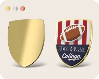 Shield Shape Custom Pins