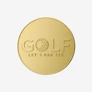 Shiny Gold Golf Coins Shiny Gold Golf Coins