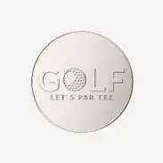 Shiny Silver Golf Coins