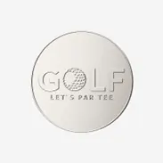 Shiny Silver Golf Coins Shiny Silver Golf Coins