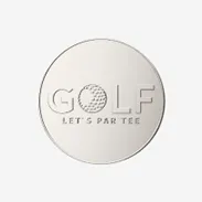 Shiny Silver Golf Coins