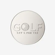 Shiny Silver Golf Coins