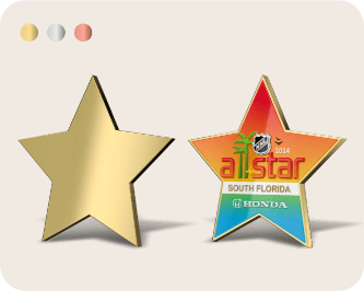 Star Shape Custom Pins