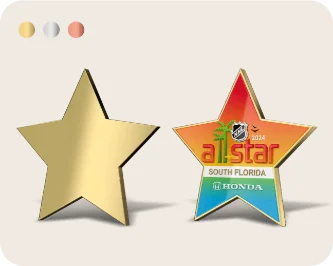 Star Shape Custom Pins