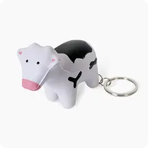 Custom Milk Cow Stress Reliever Keychains Custom Milk Cow Stress Reliever Keychains