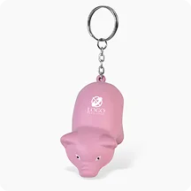 Winsome Pink Pig Stress Reliever Key Chain
