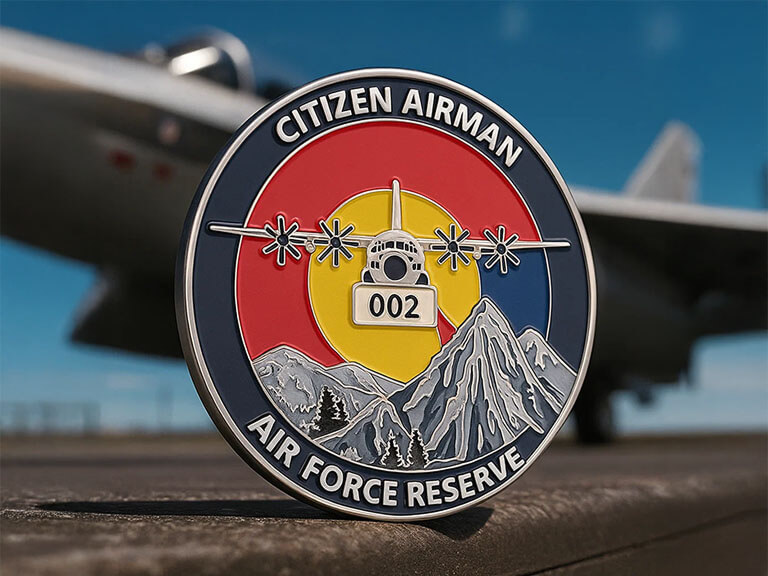 Custom Air Force Reserve Military Challenge Coins