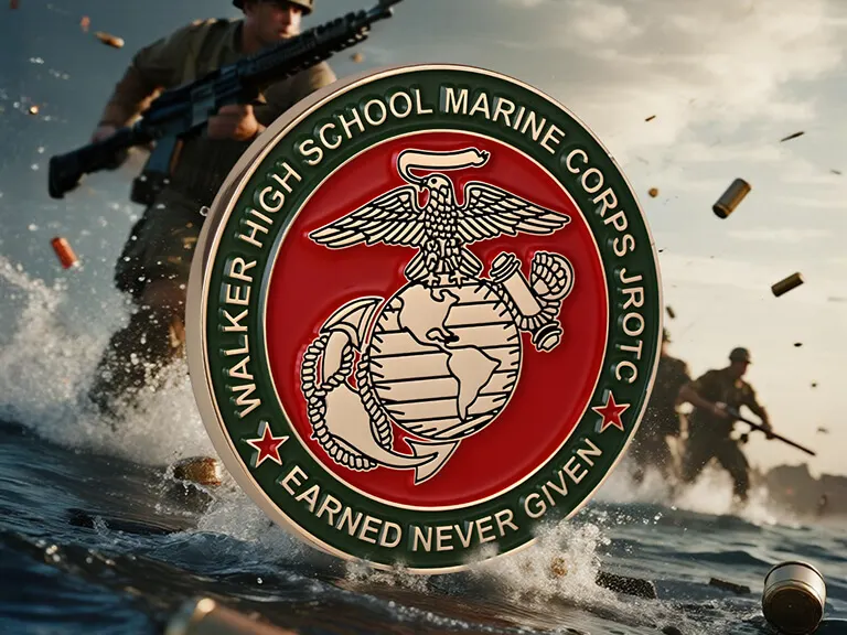 Custom Marine Corps Challenge Coins No Minimum