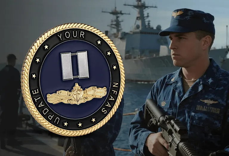 Custom Military Coin for Active Duty Soldiers in Uniform
