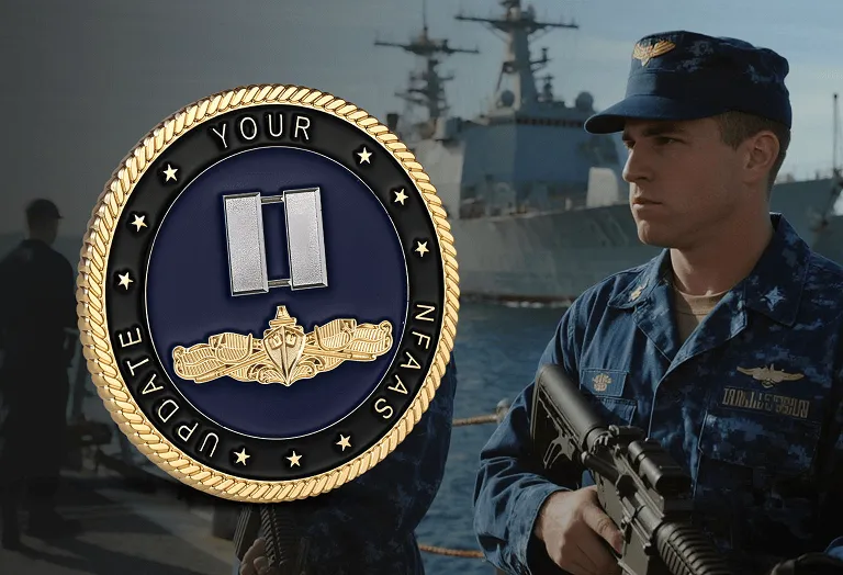 Custom Military Coin for Active Duty Soldiers in Uniform