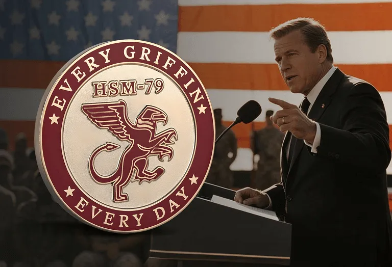 Give away Leaders' Military Challenge Coins