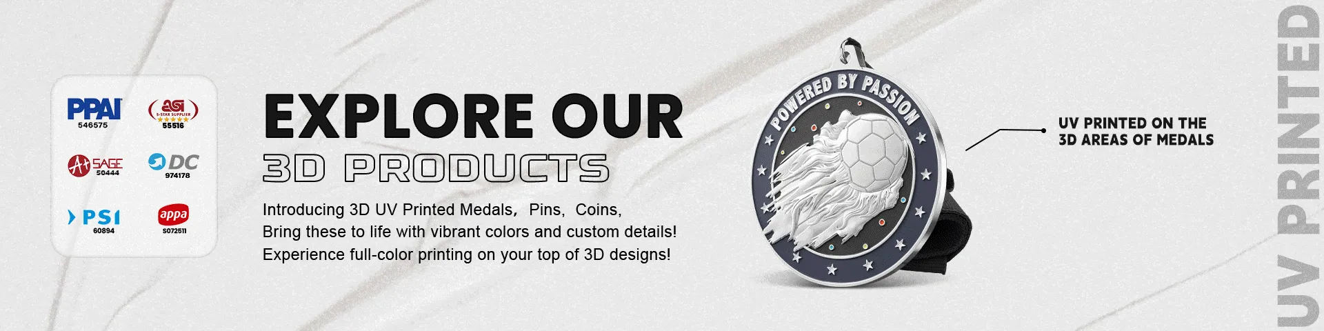 exploring 3D UV printed product banner