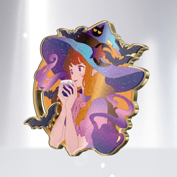 Glitter Rotating Pin – Sparkling Custom Fidget Pin