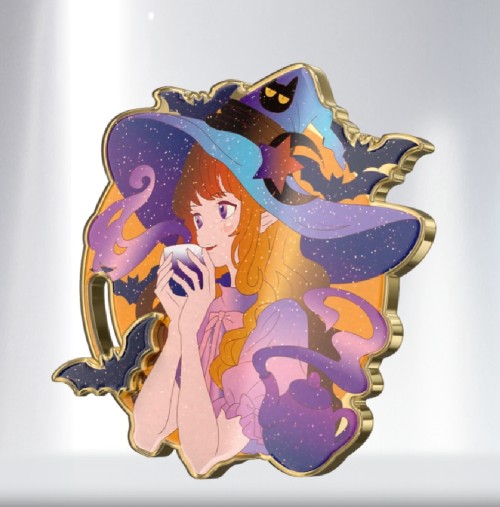 Custom Glitter Rotating Pin – Sparkling Custom Fidget Pin