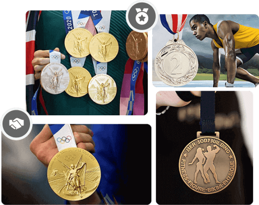 engraved medal for sports events