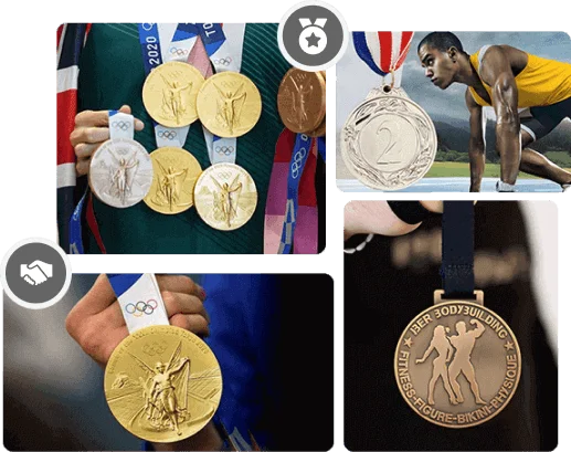 engraved medal for sports events