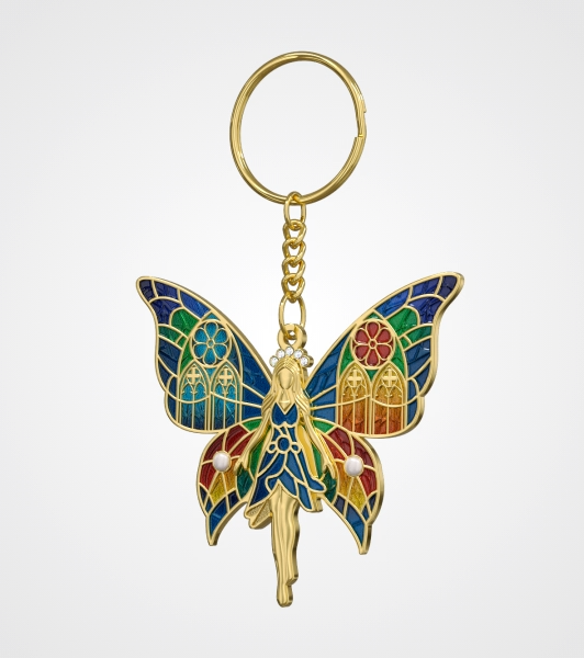 Personalized Gradient Transparent Metal Keychains