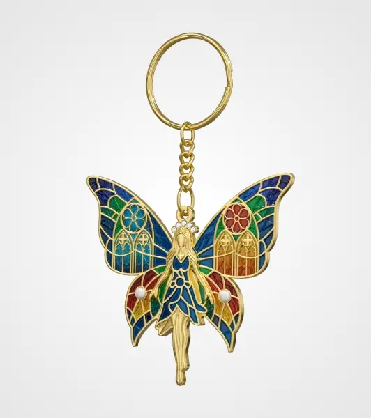 Personalized Gradient Transparent Metal Keychains