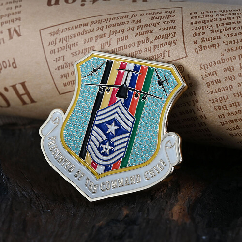 Command Chief Air Force Enlisted Rank Challenge Coin