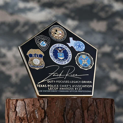 Texas Police Chiefs Association Air Force Command Coin Texas Police Chiefs Association Air Force Command Coin