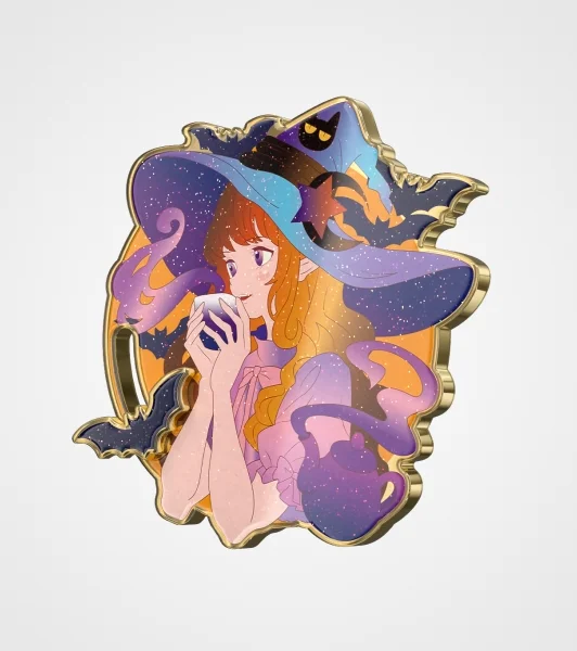 Custom Glitter Rotating Pin – Sparkling Custom Fidget Pin