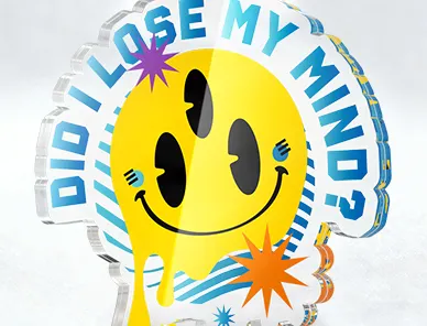 Custom Chamfer Acrylic Keychains