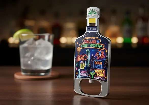 Dallas & Fort Worth Bottle Opener Dallas & Fort Worth Bottle Opener