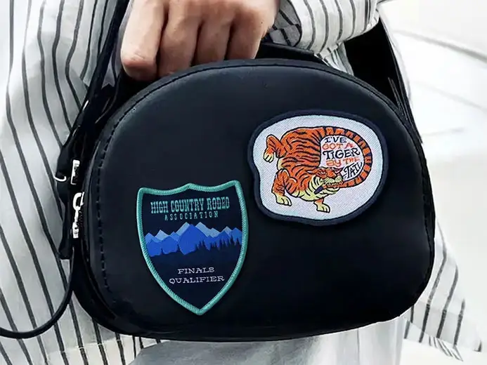 Custom woven patches for bags Custom woven patches for bags
