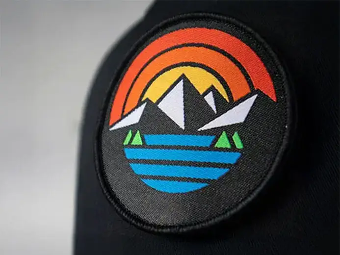 Custom woven patches for caps Custom woven patches for caps