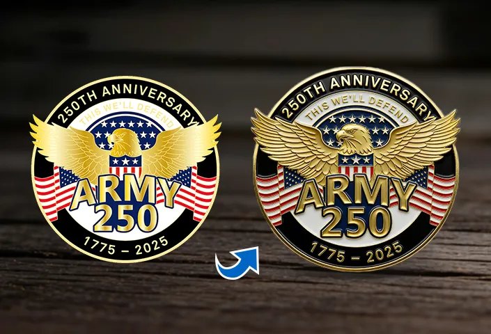 space 250th anniversary challenge coin