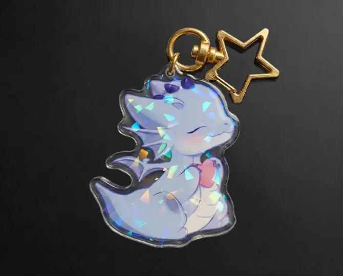 Broken Glass acrylic keychain Broken Glass acrylic keychain