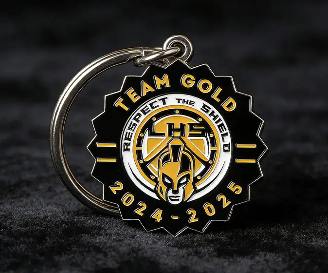 Custom Team Keychains with enamel colors Custom Team Keychains with enamel colors