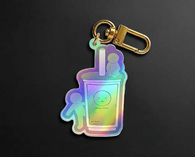 Rainbow acrylic keychain Rainbow acrylic keychain