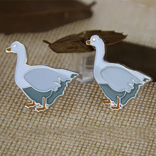 Soft enamel pins for goose Soft enamel pins for goose