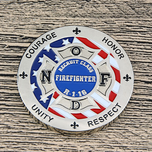 Fire Department Custom Challenge Coins